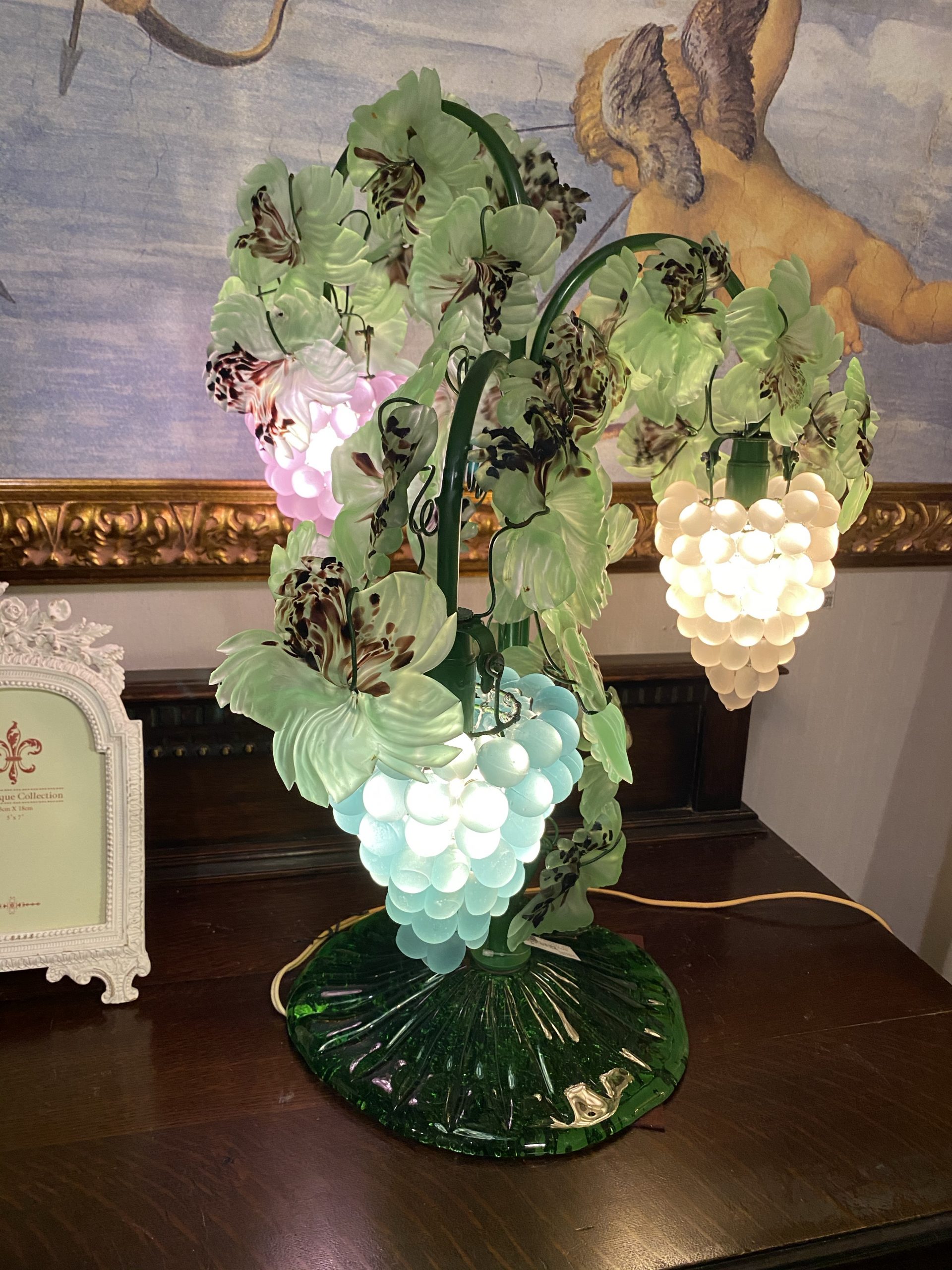 イタリア製 葡萄 ランプ ベネチアンガラス アンティーク - その他